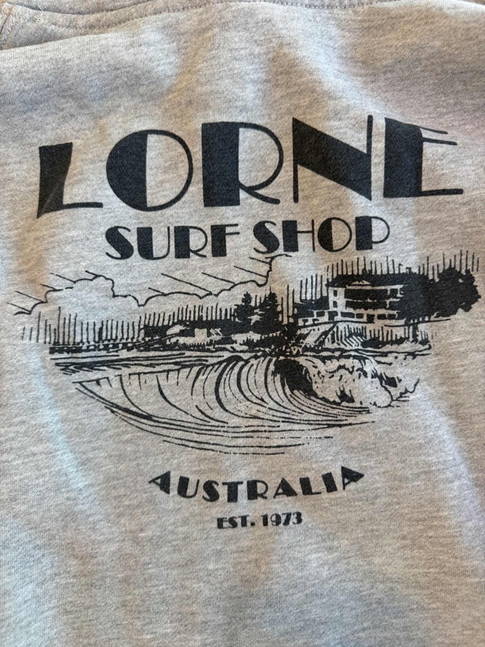 Lorne Surf Shop Australia Hoodie Gray Pullover Size S/M Streetwear - Picture 4 of 7